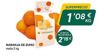Masymas Naranja de zumo oferta