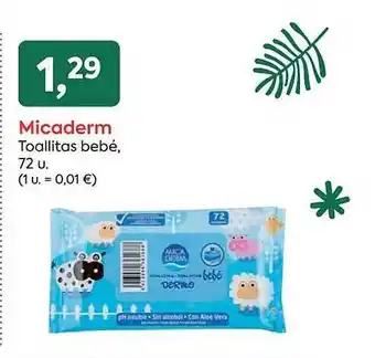Suma Supermercados Micaderm toallitas bebé 72 oferta
