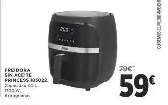 Supercor Exprés Freidora sin aceite princess 183022 oferta