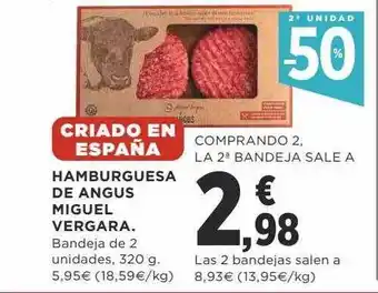 Supercor Exprés 2a unidad -50% hamburguesa de angus miguel vergara oferta