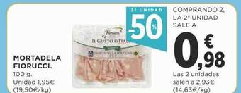Supercor Exprés 2a unidad -50% mortadela fiorucci oferta