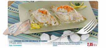 Abordo Lenguado relleno con mousse de gambas oferta