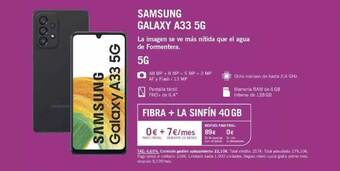 Yoigo Samsung galaxy a33 5g oferta