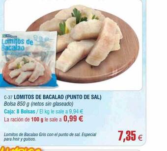 Abordo Lomitos de bacalao oferta