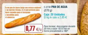 Abordo Pan de agua oferta