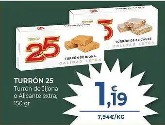 CashDiplo Turrón 25 turrón de jijona o alicante extra oferta