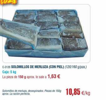 Abordo Solomillos de merluza con piel oferta