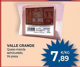 CashDiplo Valle grande queso mezcla semicurado oferta