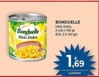 CashDiplo Bonduelle maíz dulce oferta