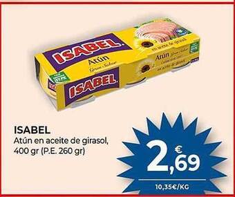 CashDiplo Isabel atún en aceite de girasol oferta
