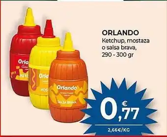 CashDiplo Orlando ketchup mostaza o salsa brava oferta