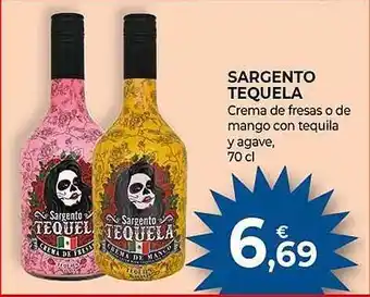 CashDiplo Sargento tequela crema de fresas o de mango con tequila y agave oferta