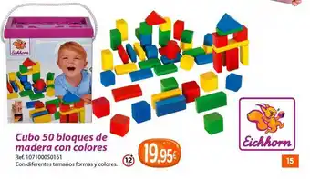 Centroxogo Cubo 50 bloques de madera con colores oferta