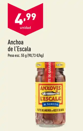ALDI Anchoa de l'Escala 55g oferta