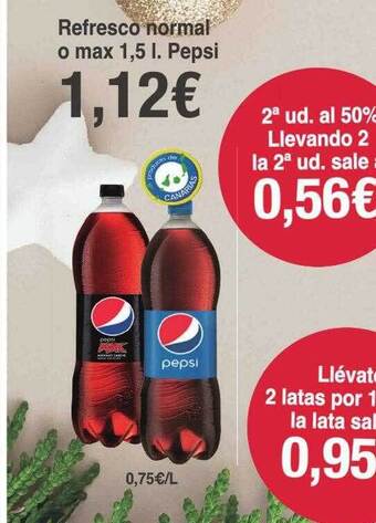 Spar La Palma Refresco normal o max pepsi oferta