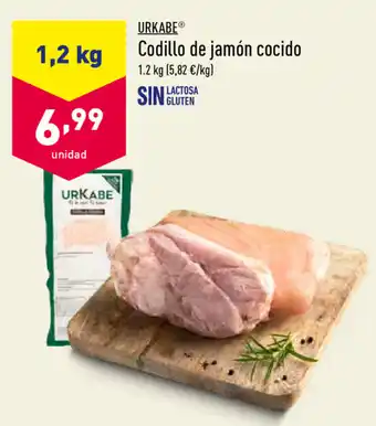 ALDI Urkabe Codillo de jamón cocido 1.2kg oferta