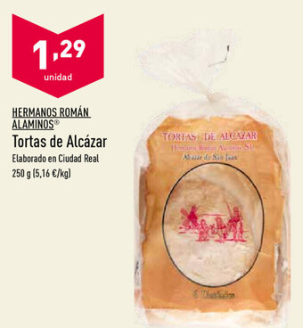 ALDI Hermanos Román Alaminos Tortas de Alcázar 250g oferta