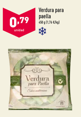 ALDI Verdura para paella 450g oferta