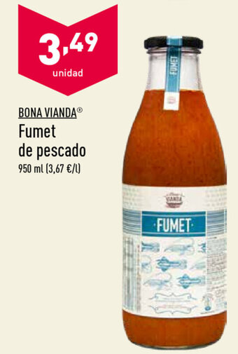 ALDI Bona Vianda Fumet de pescado 950ml oferta