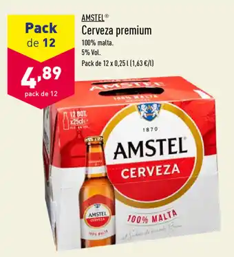 ALDI Amstel Cerveza premium 12x0,25L oferta