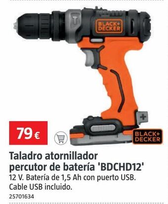 Bauhaus Taladro atornillador black & decker oferta