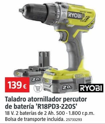 Bauhaus Taladro atornillador ryobi oferta