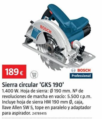 Bauhaus Sierra circular bosch oferta