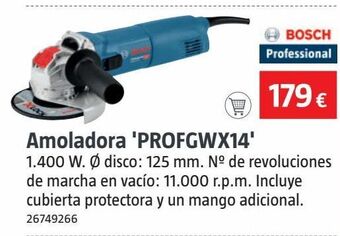 Bauhaus Amoladora bosch oferta