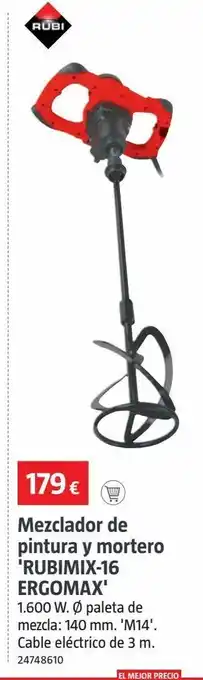 Bauhaus Mezclador de pintura rubi oferta