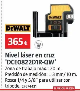 Bauhaus Nivel láser dewalt oferta