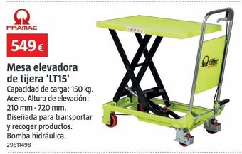 Bauhaus Mesa elevable oferta