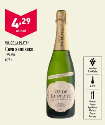 ALDI Via De La Plata Cava semiseco 0,75L oferta
