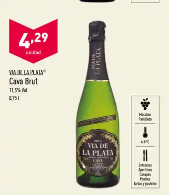 ALDI Via De La Plata Cava Brut 0,75L oferta