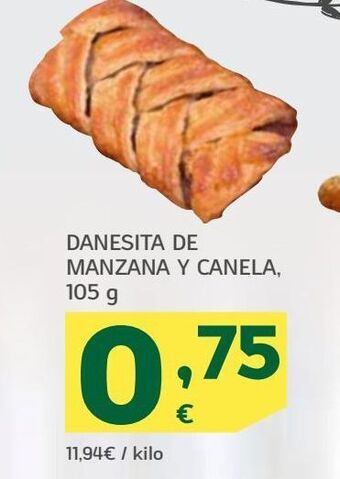 HiperDino Danesita de manzana y canela oferta