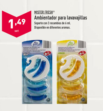 ALDI Mister Fresh Ambientador para lavavajillas oferta