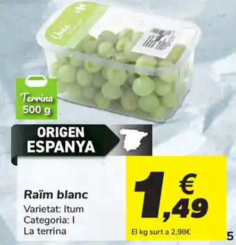 Carrefour Raim blanc oferta