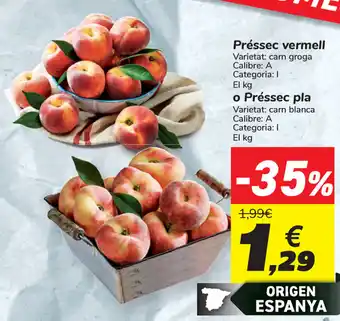Carrefour Prèssec vermell o Prèssec pla oferta