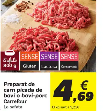 Carrefour Carrefour Preparat de carn picada de bovi o bovi-porc oferta