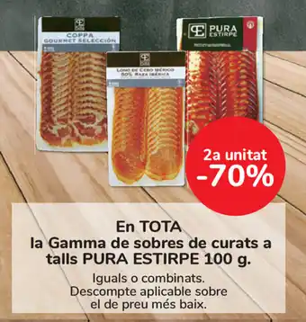 Carrefour Pura Estirpe En Tota la Gamma de sobres de curats a talls 100g oferta