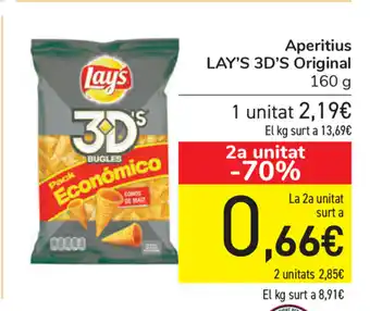 Carrefour Lay's 3D's Original Aperitius 160g oferta