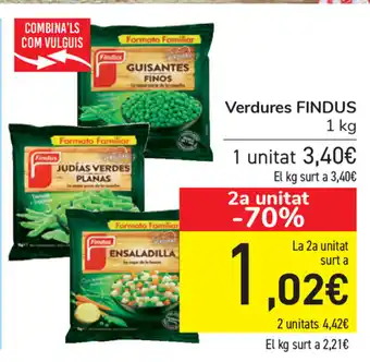 Carrefour Findus Verdures 1kg oferta