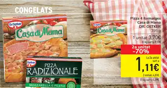 Carrefour Dr.Oetker Pizza 4 Formatges Casa di Mama 395g oferta