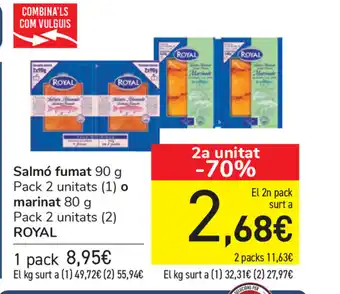 Carrefour Royal Salmó fumat 90g oferta