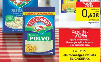Carrefour El Caserío els formatges ratlalts oferta