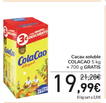 Carrefour Colacao Cacau soluble 5kg oferta