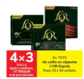 Carrefour L'or Exprès els cafèd en cápsulas oferta