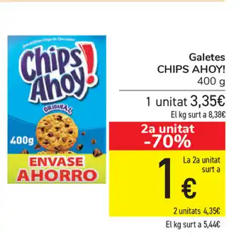 Carrefour Chips Ahoy Galetes 400g oferta