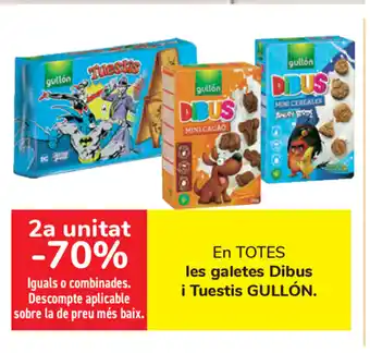 Carrefour Gullón les ga;etes Dibus i Tuestis oferta