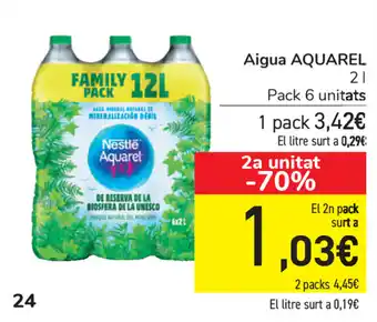 Carrefour Aquarel Aigua 2 l oferta