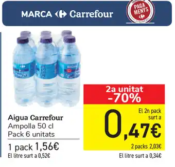 Carrefour Carrefour Aigua 50cl oferta
